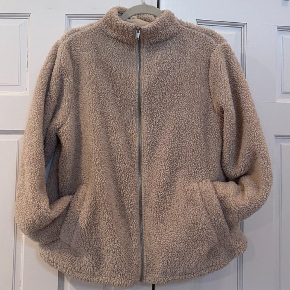 Divided Fluffy Teddy jacket with Zipper